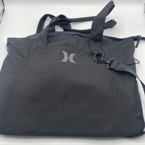 Hurley Handbags - Hurley Tote Bag Carryall Crossbody Shopper Tote Beach Bag Storage Utility Black